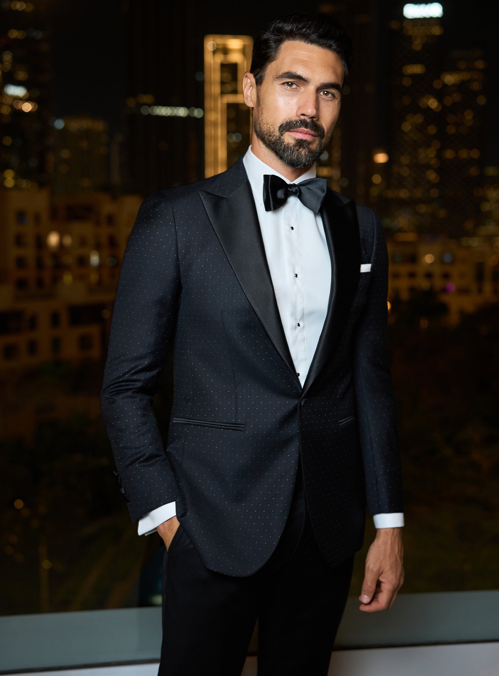 Noir Elegance Black Tie
