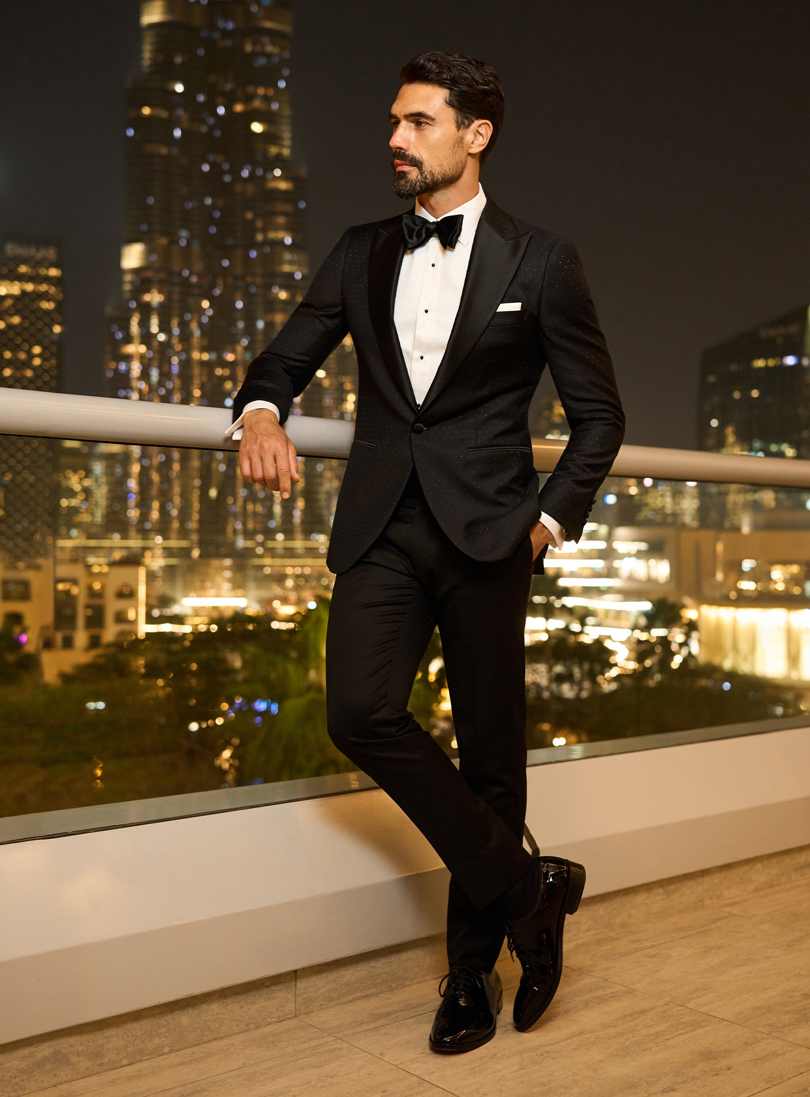 Noir Elegance Black Tie