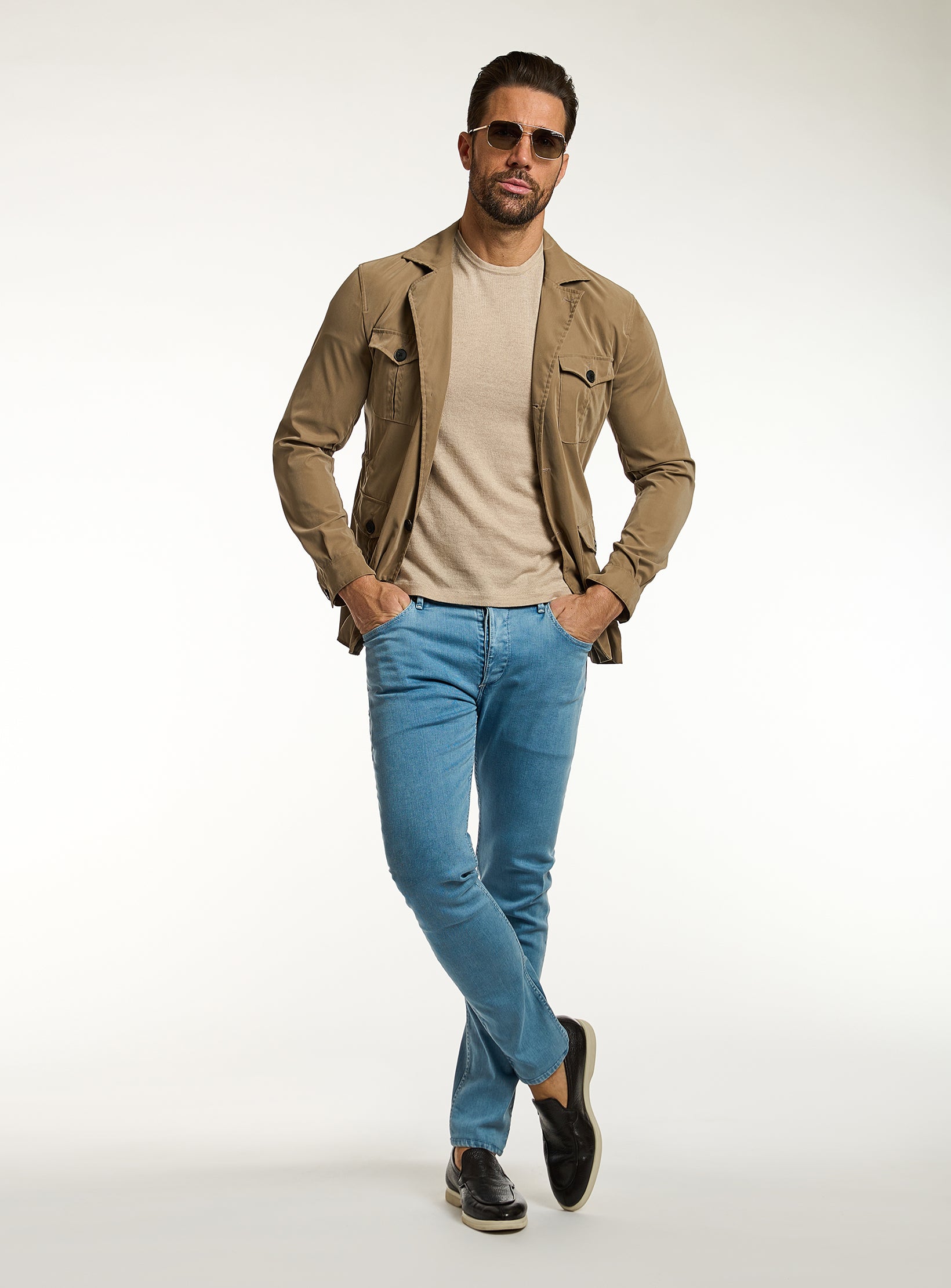 Refined Premium Light Blue Jeans