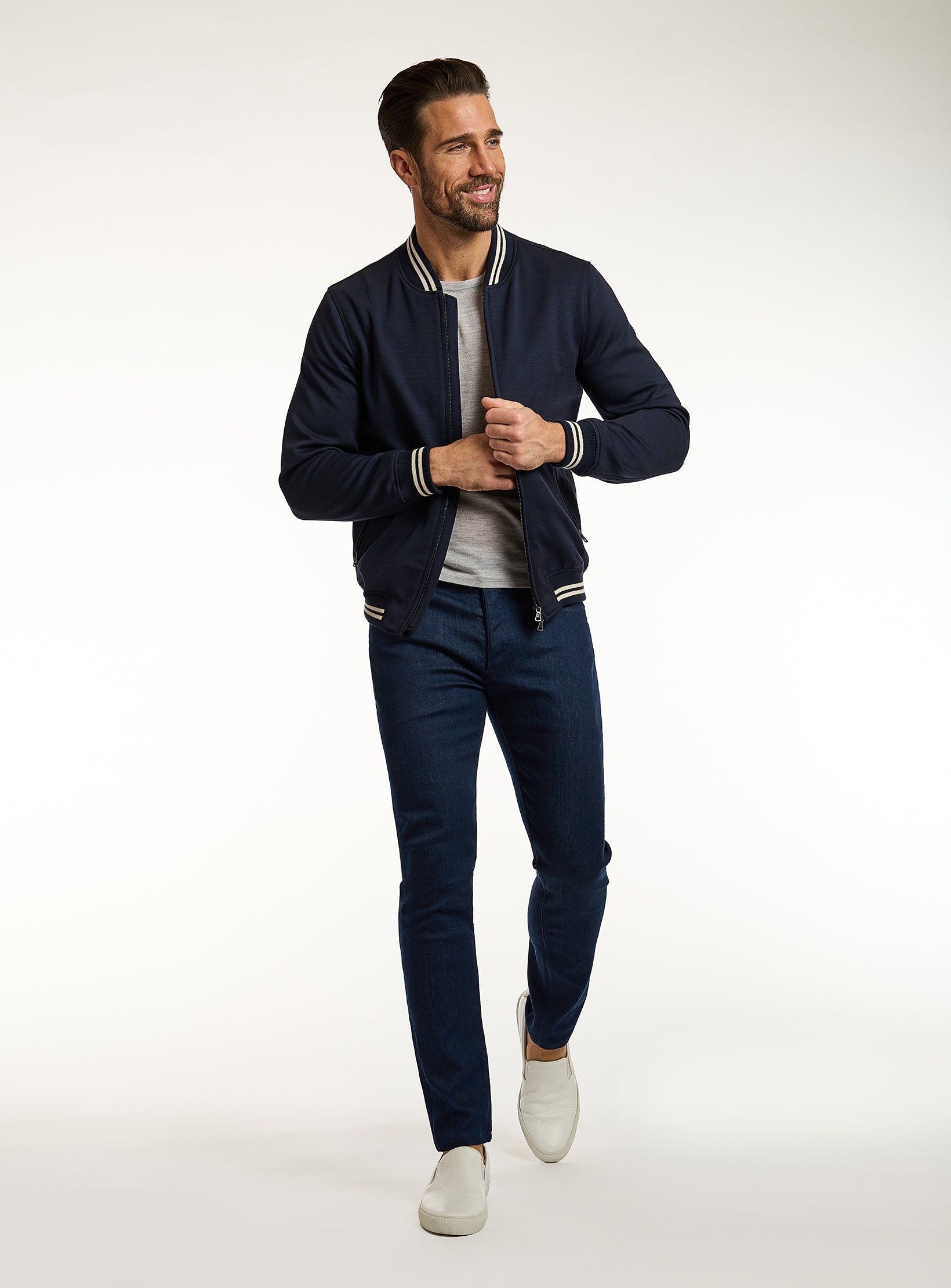 Refined Premium Dark Blue Jeans