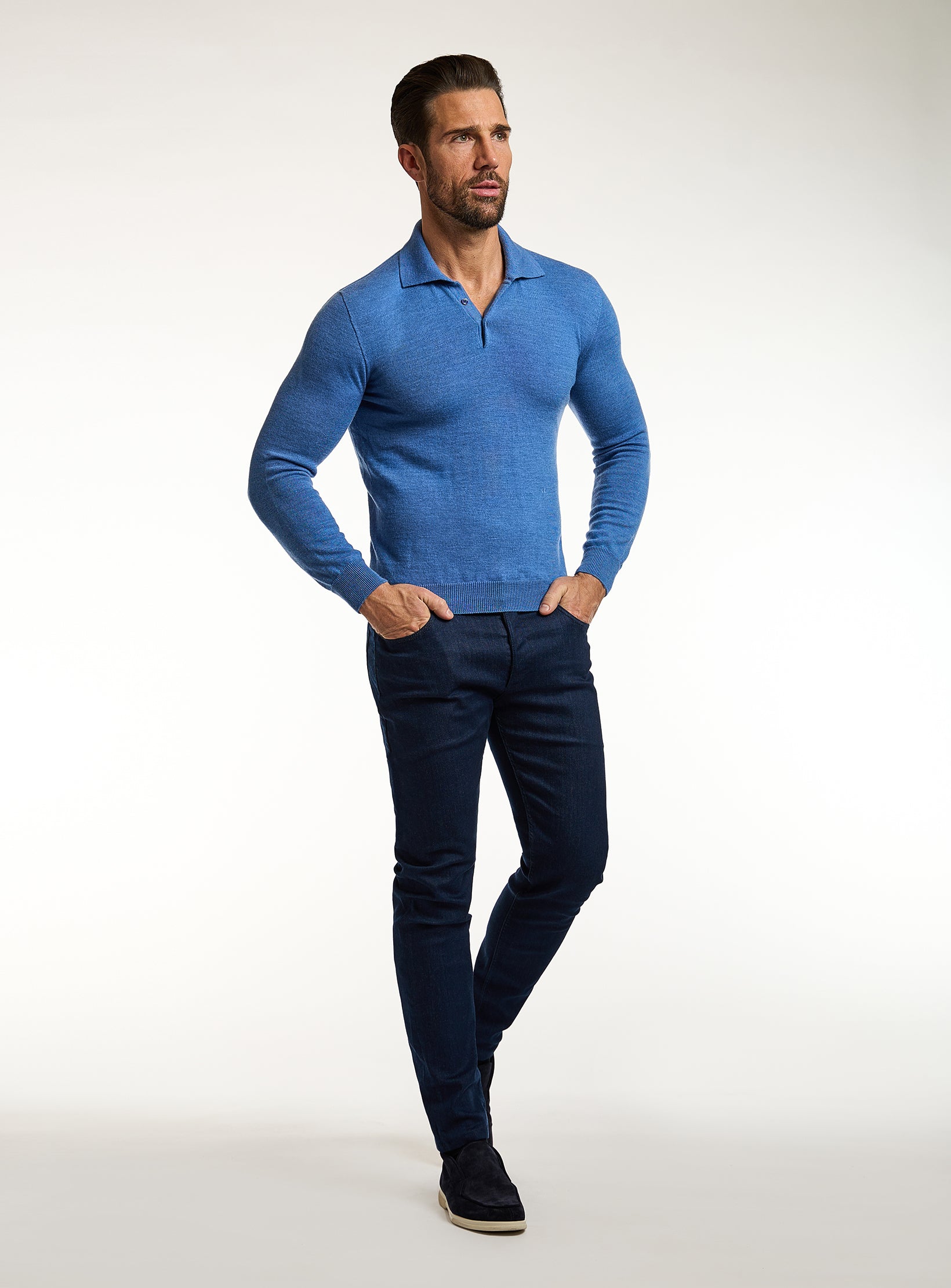 Refined Premium Dark Blue Jeans