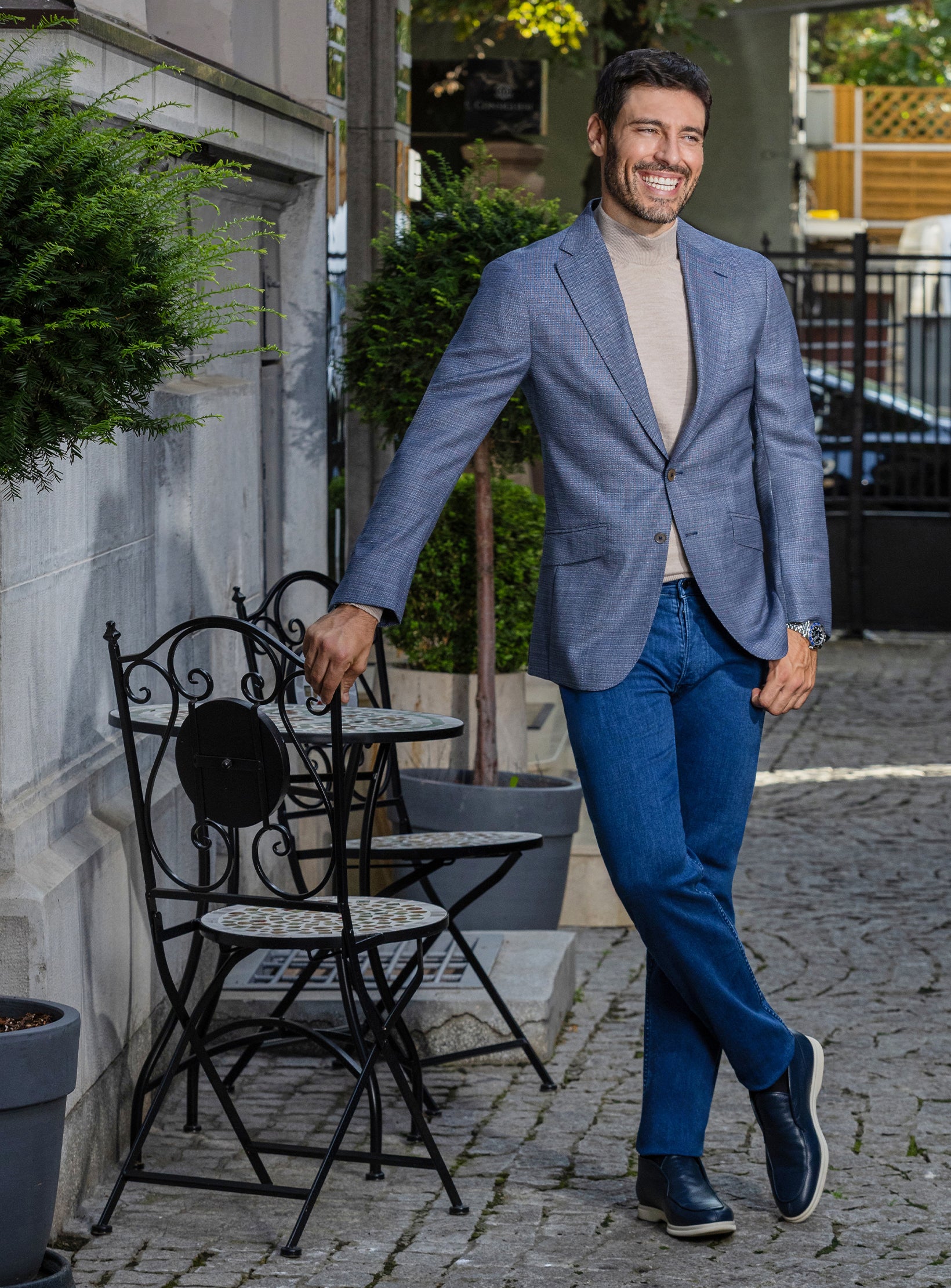 Sky Blue Privé Blazer