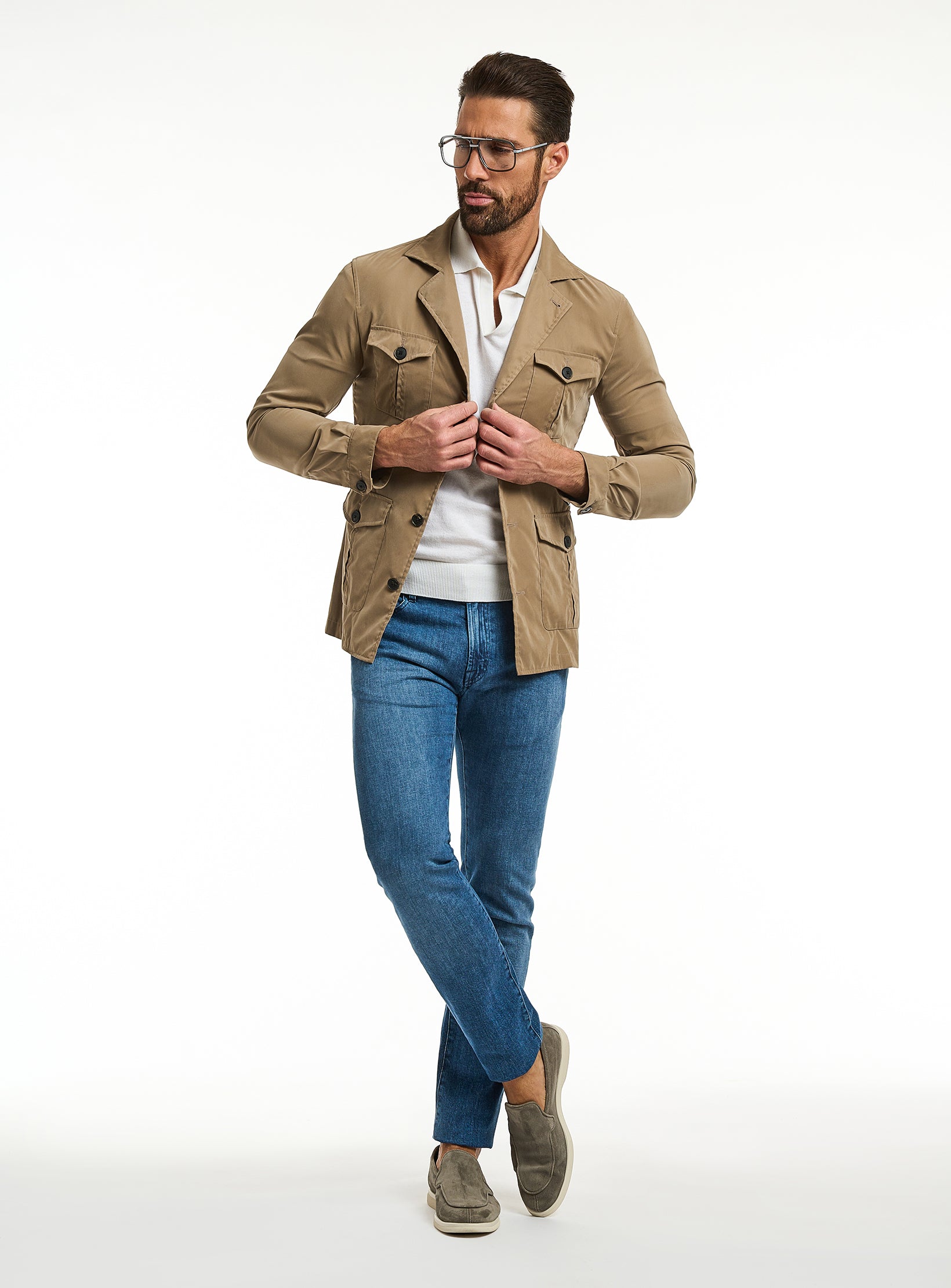 Refined Premium Light Blue Jeans
