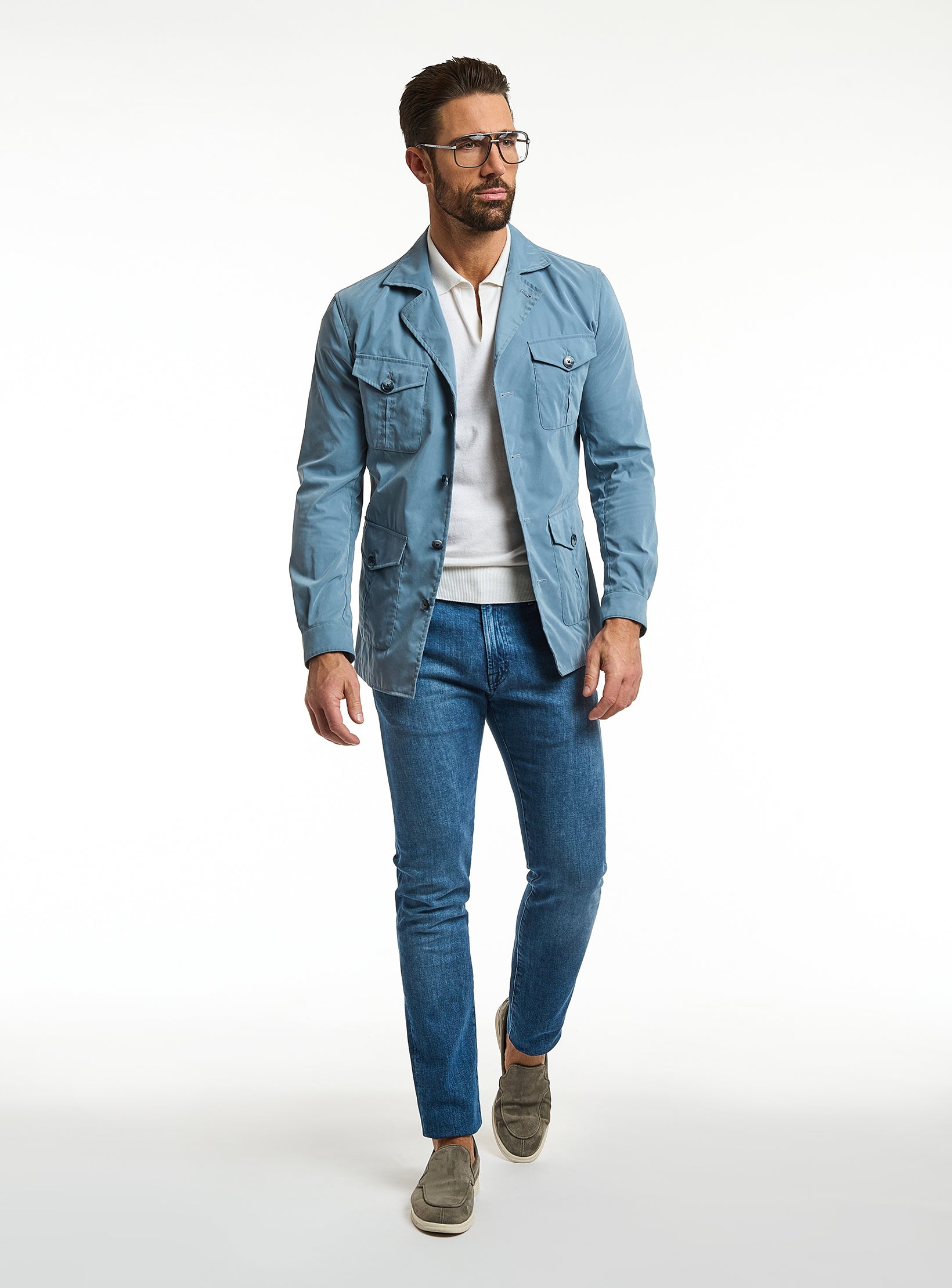 Refined Premium Light Blue Jeans