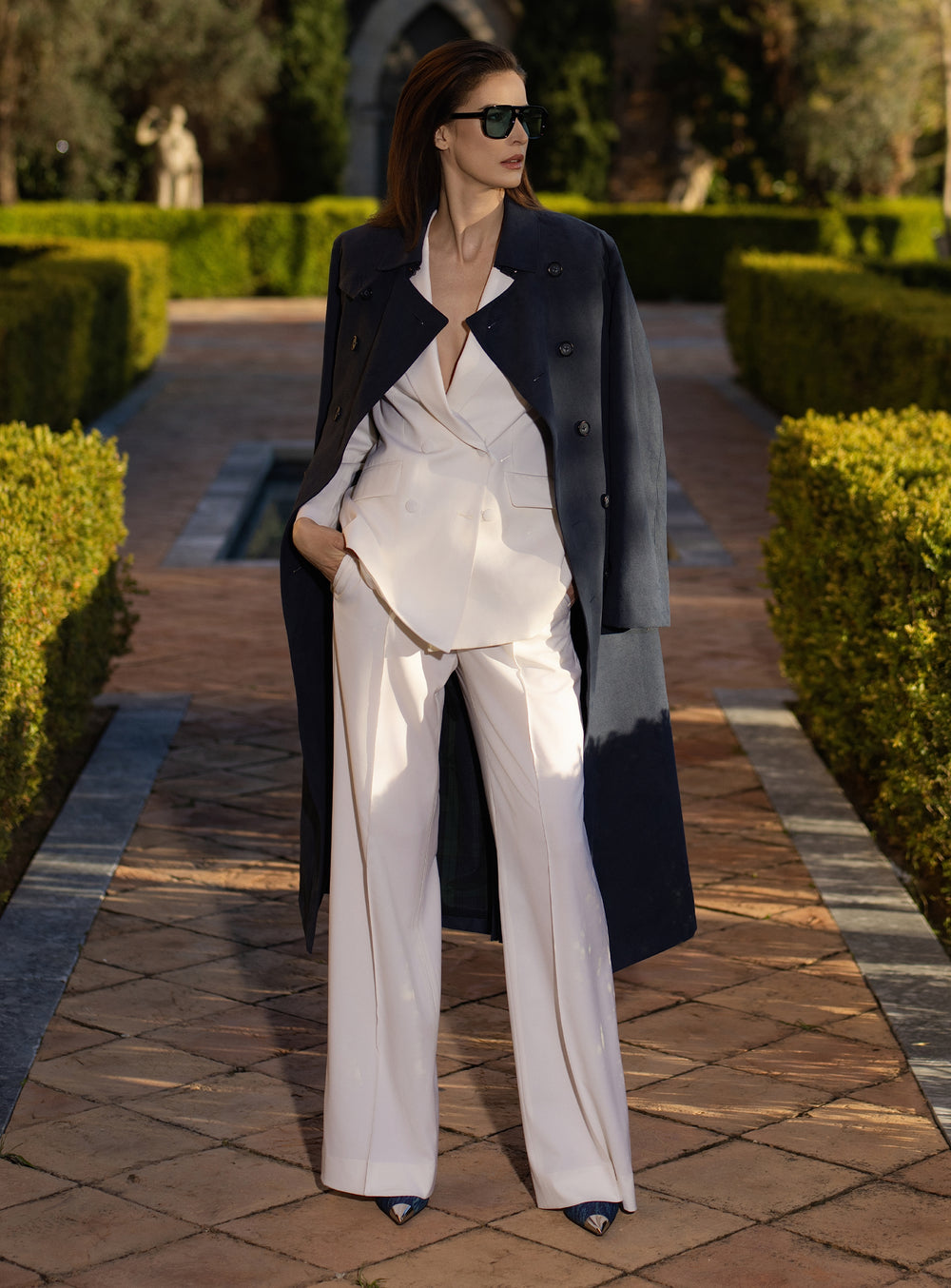 Riviera Night Trench Coat