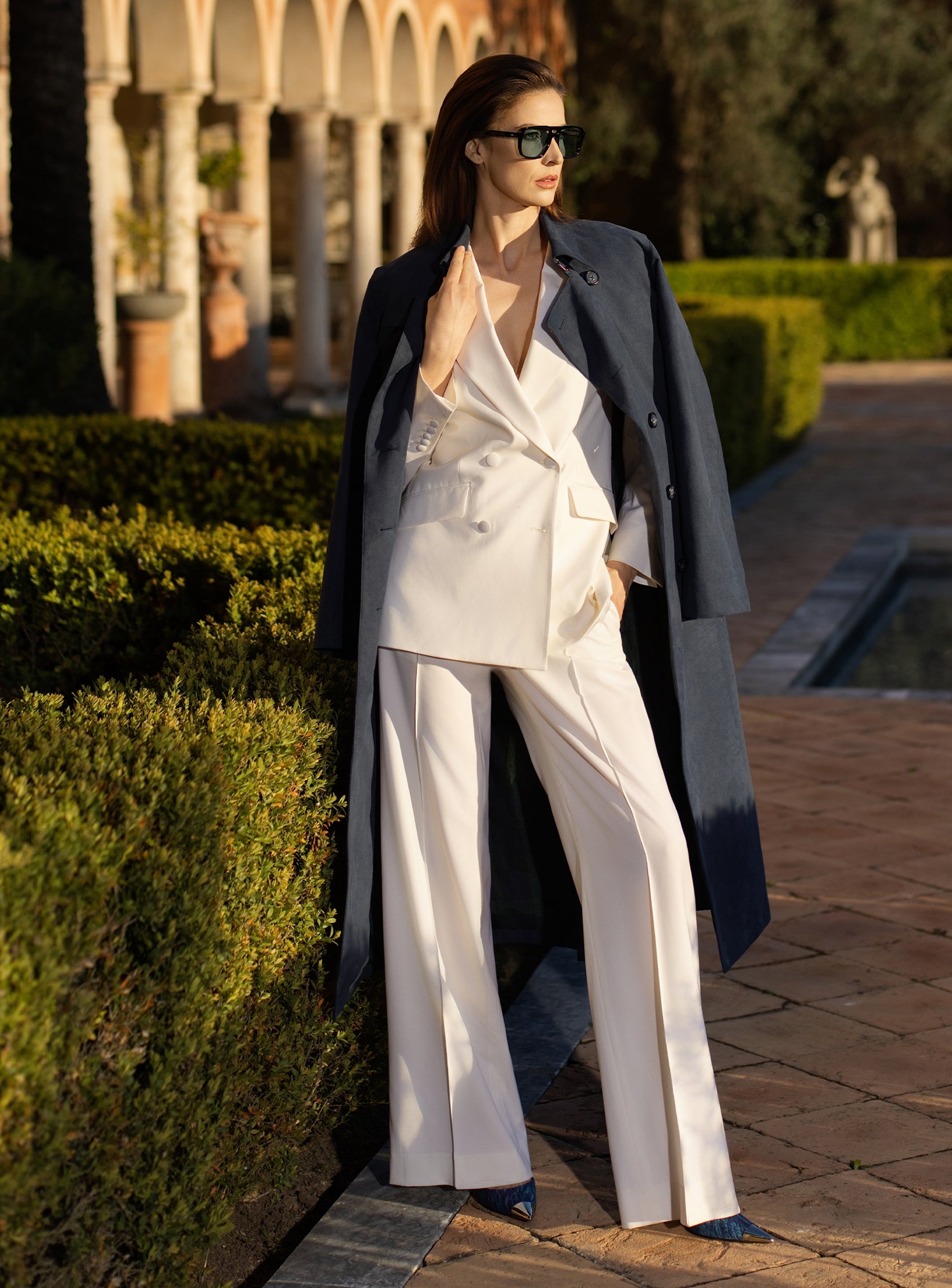 Riviera Night Trench Coat