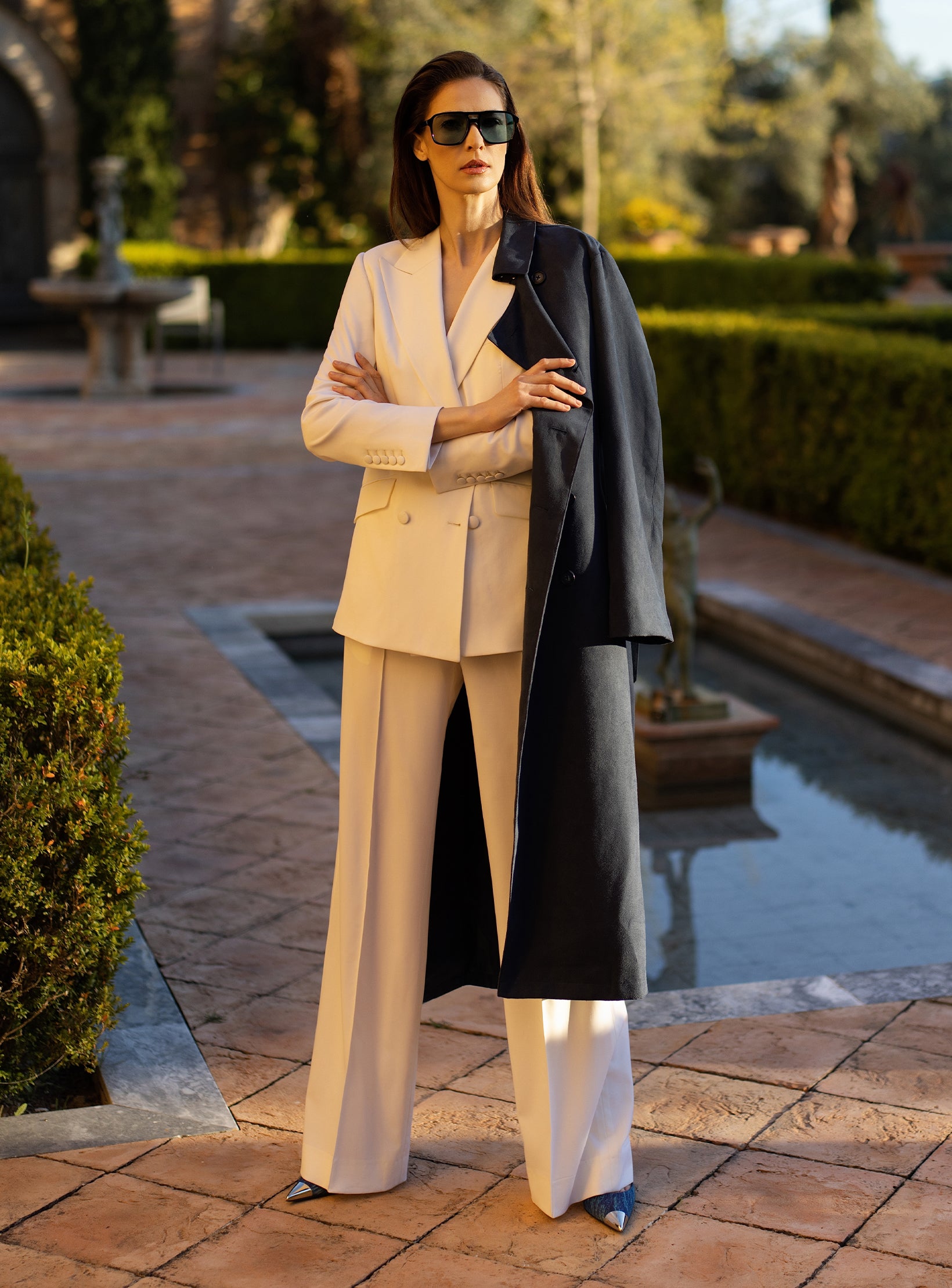 Riviera Night Trench Coat