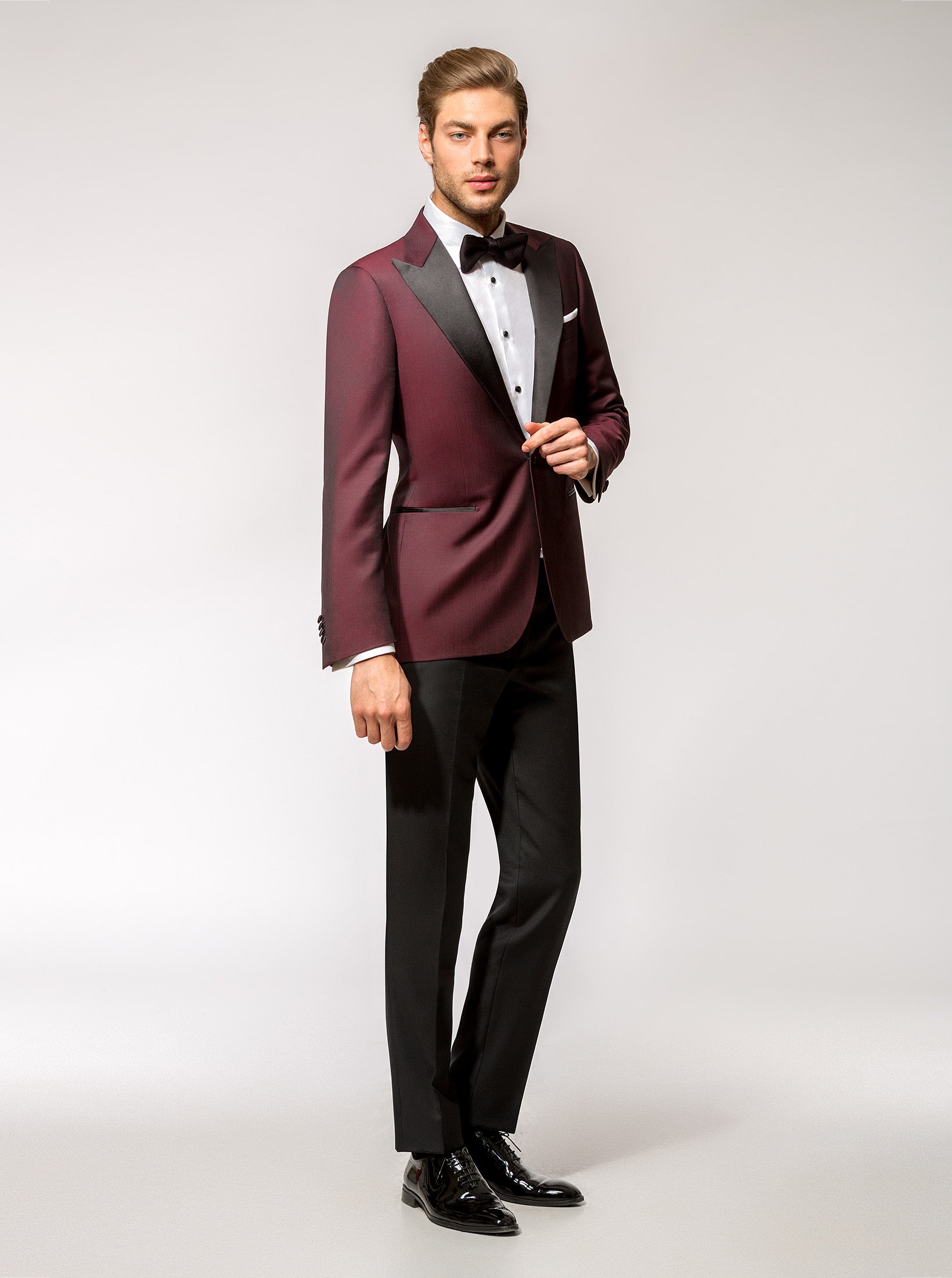 Premium Burgundy Tuxedo Consiglieri