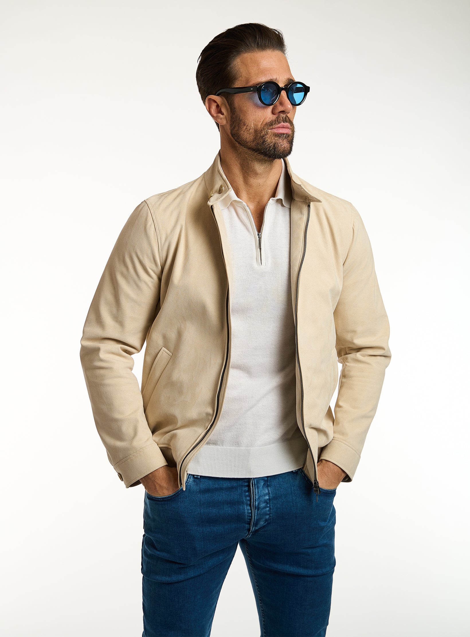 Alcantara Luxe Bomber Jacket