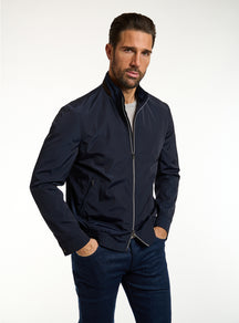 Consiglieri: navy zip-front bomber jacket with matching trousers