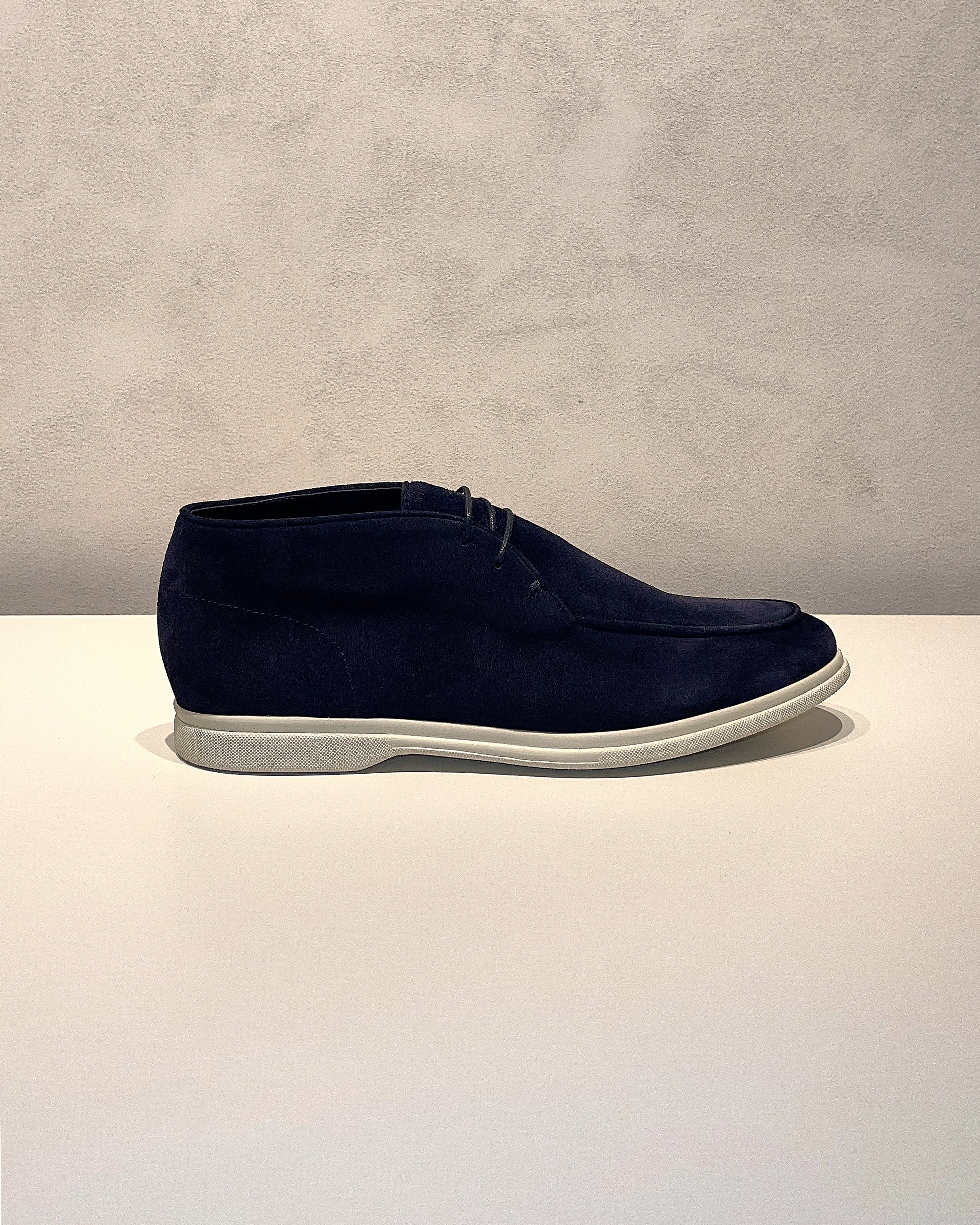 Navy Blue Suede Allure City Loafers