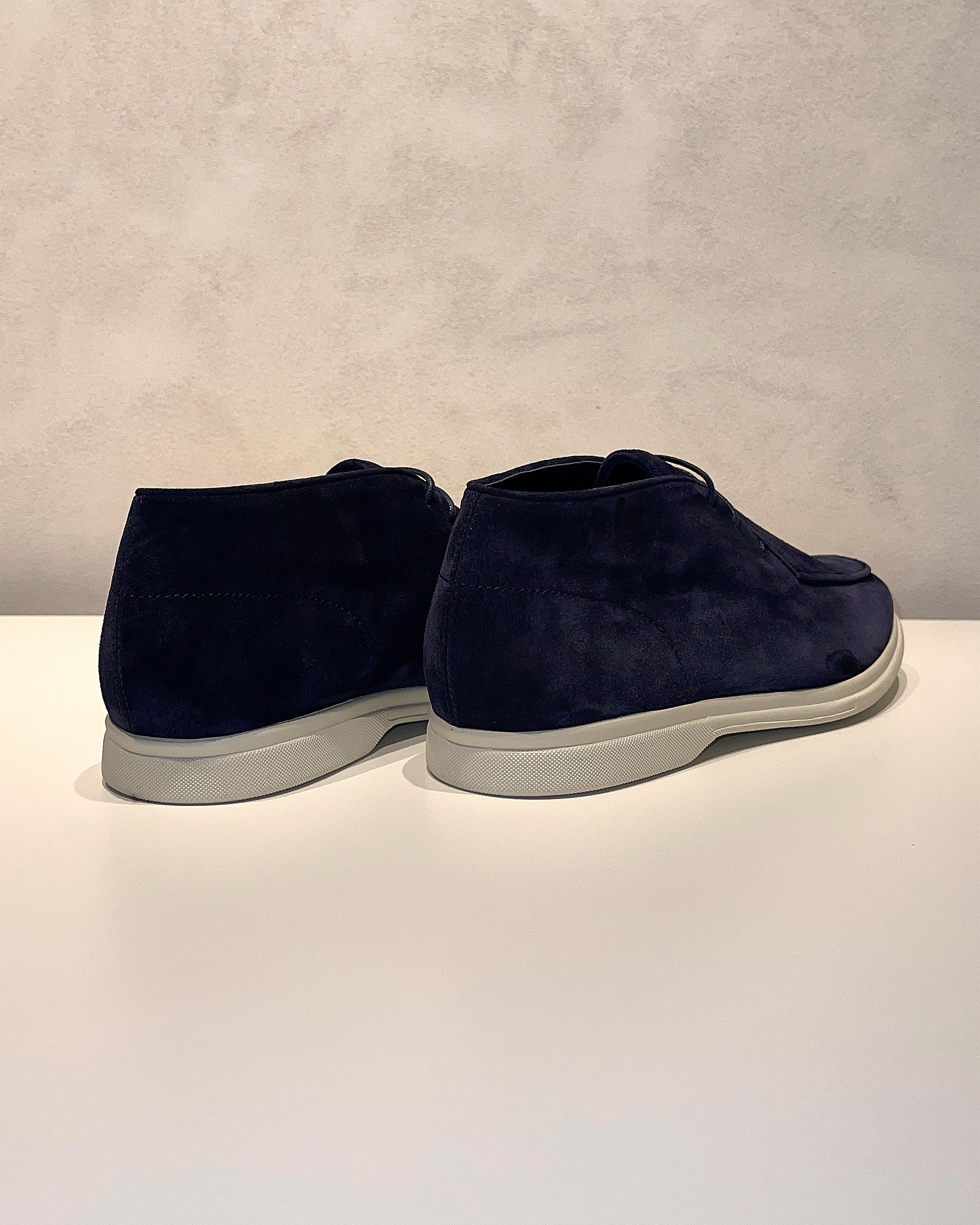 Navy Blue Suede Allure City Loafers