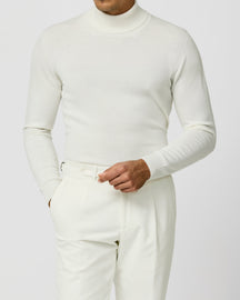 Off-white Consiglieri turtleneck worn with matching trousers