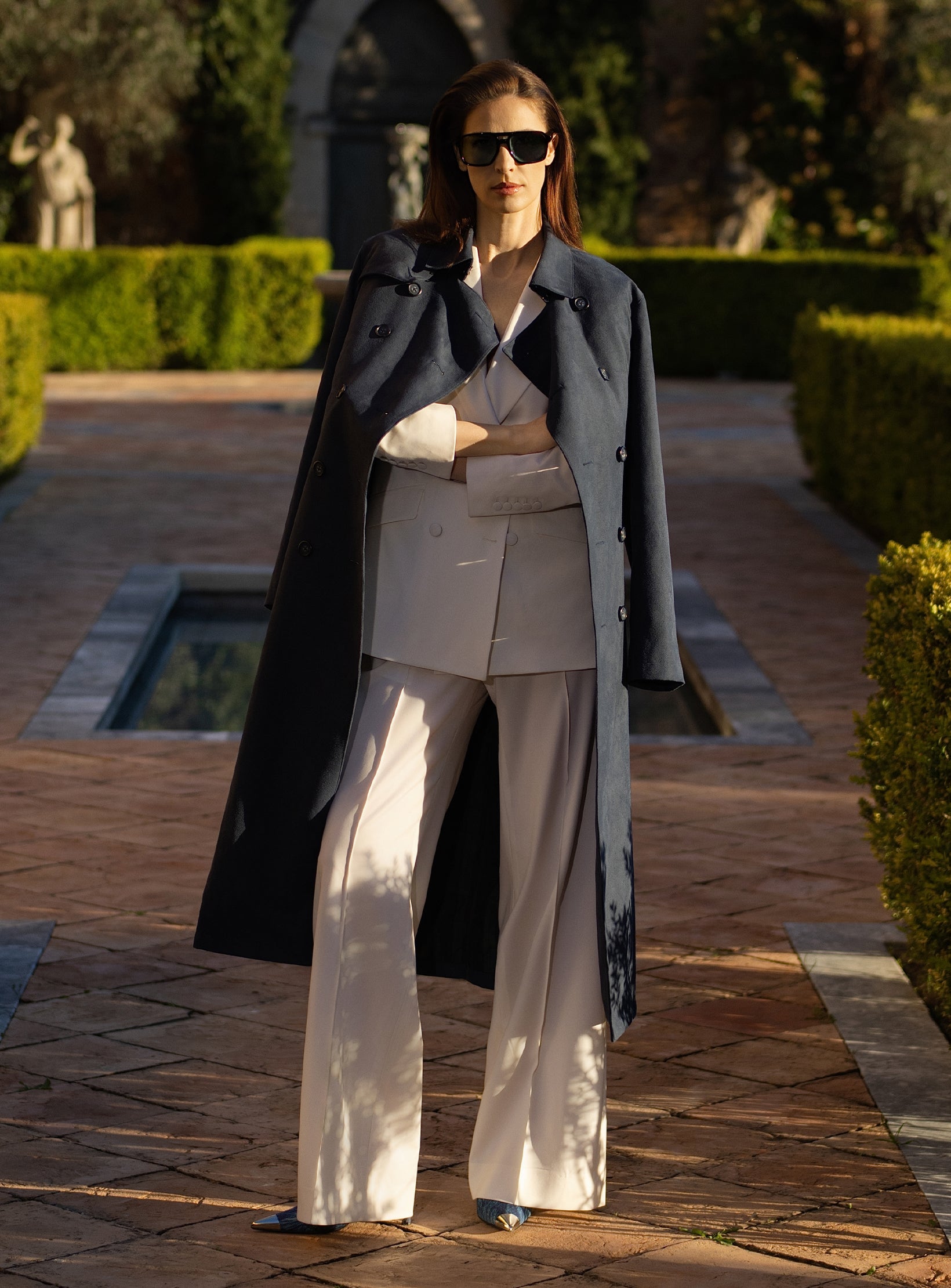 Riviera Night Trench Coat