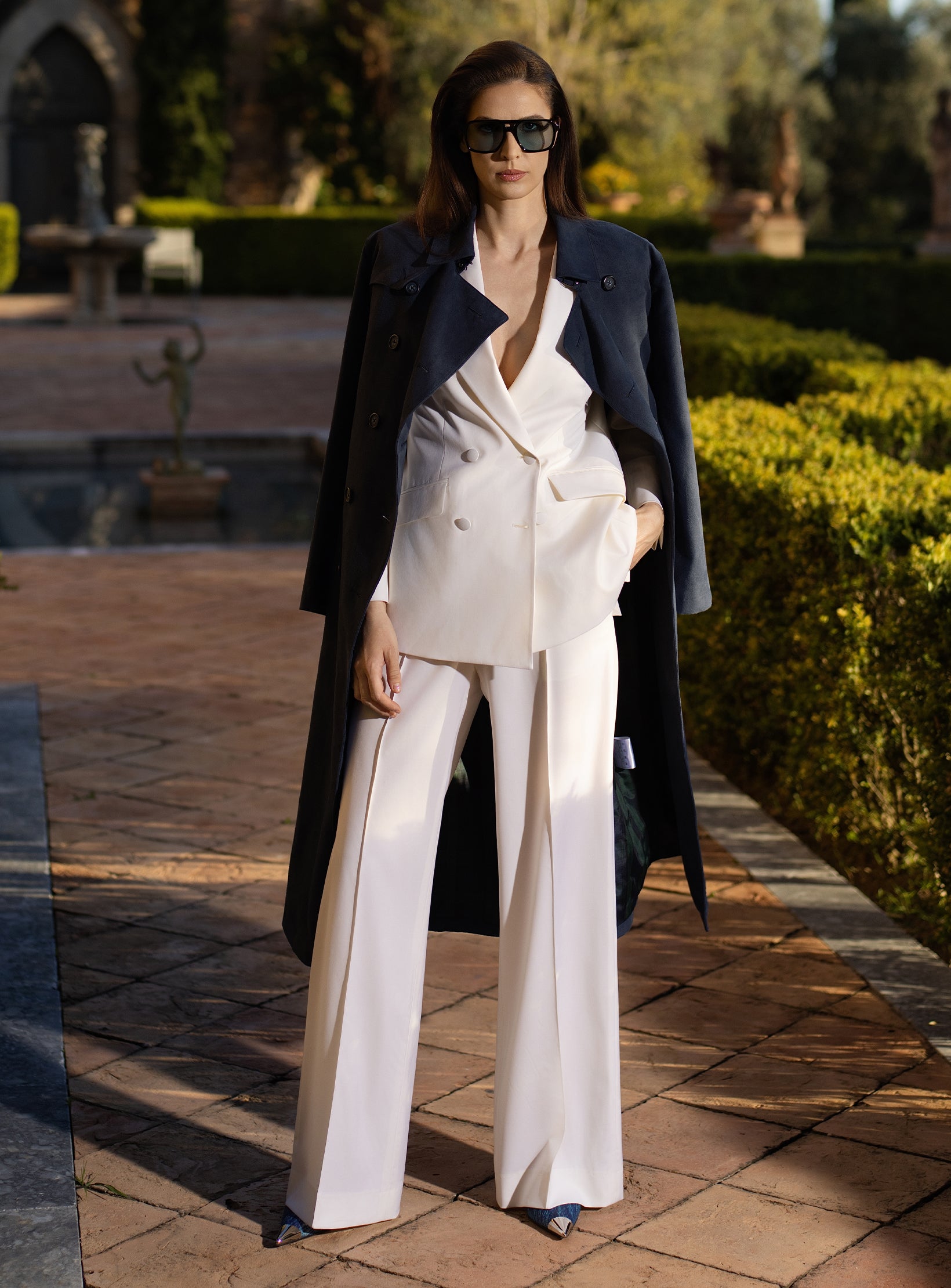 Riviera Night Trench Coat