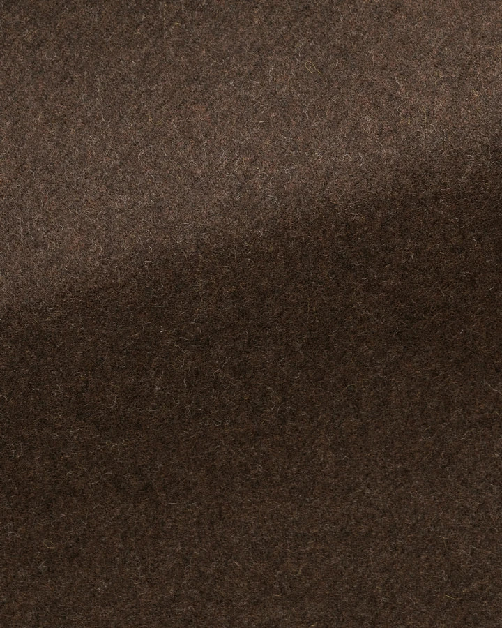 Chocolate-brown fabric with a fine texture