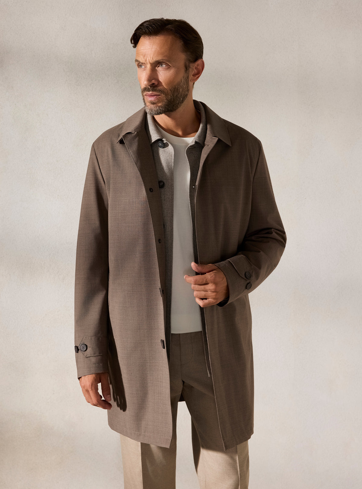 The Taupe Car Coat