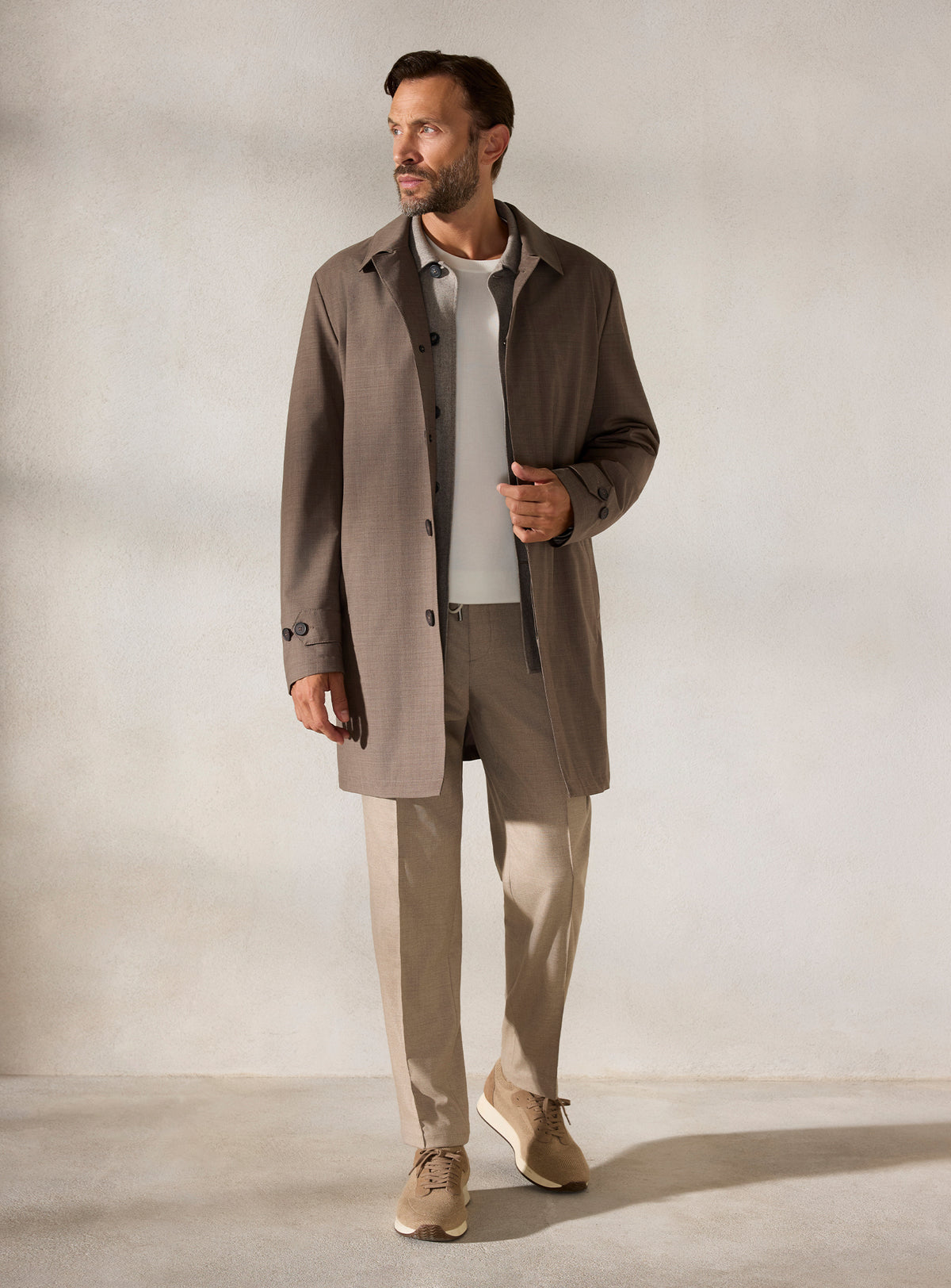 The Taupe Car Coat