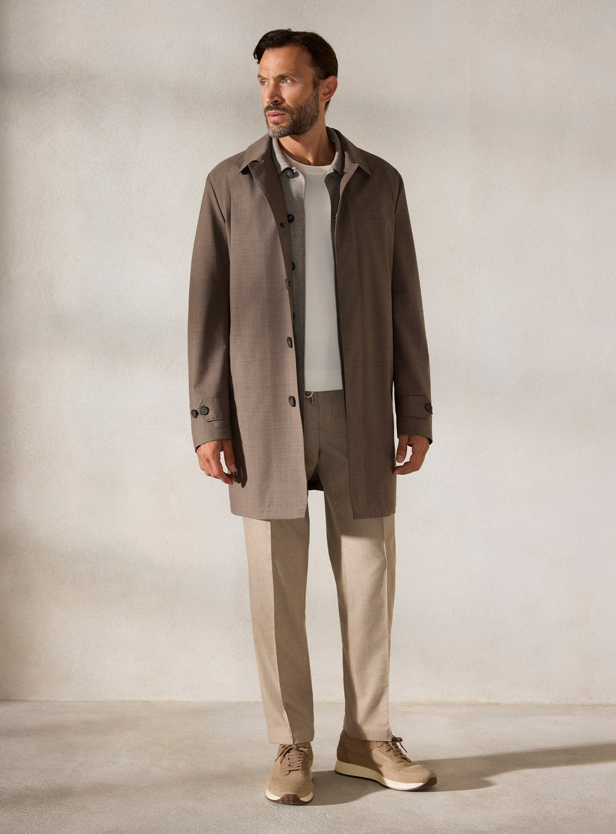 The Taupe Car Coat