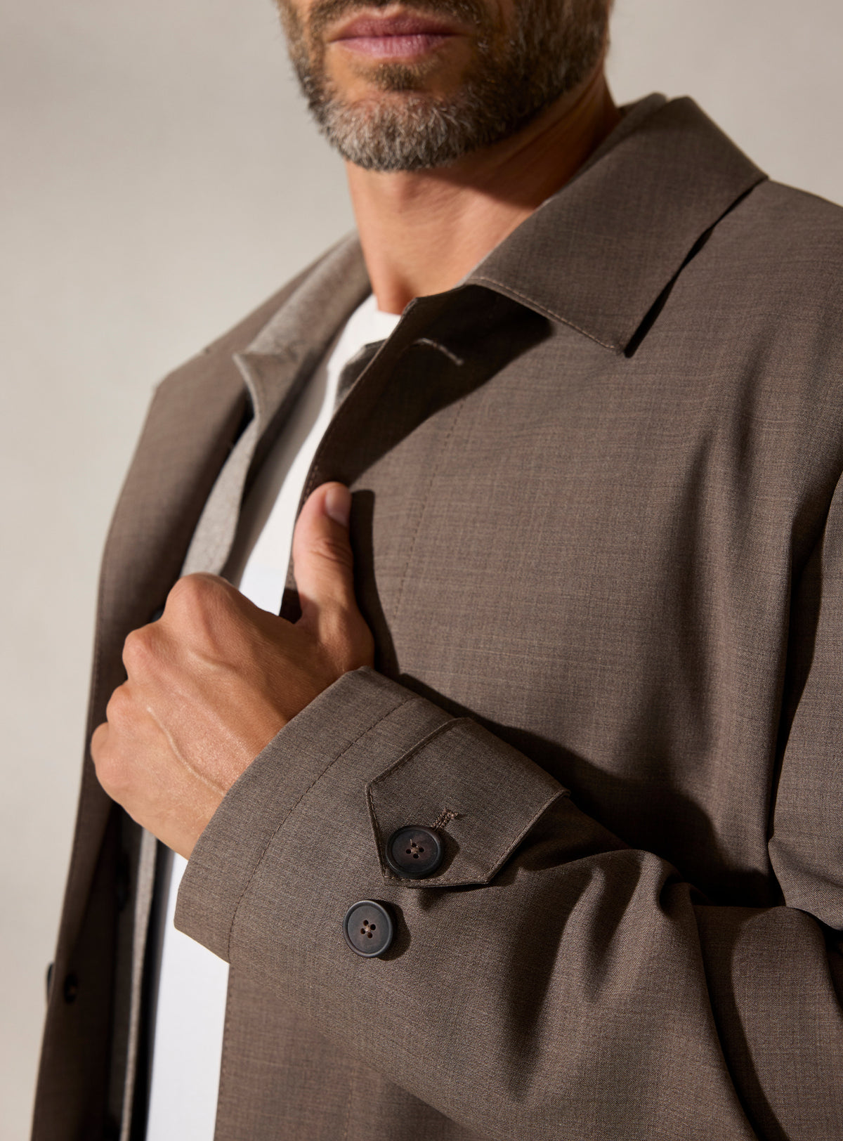 The Taupe Car Coat