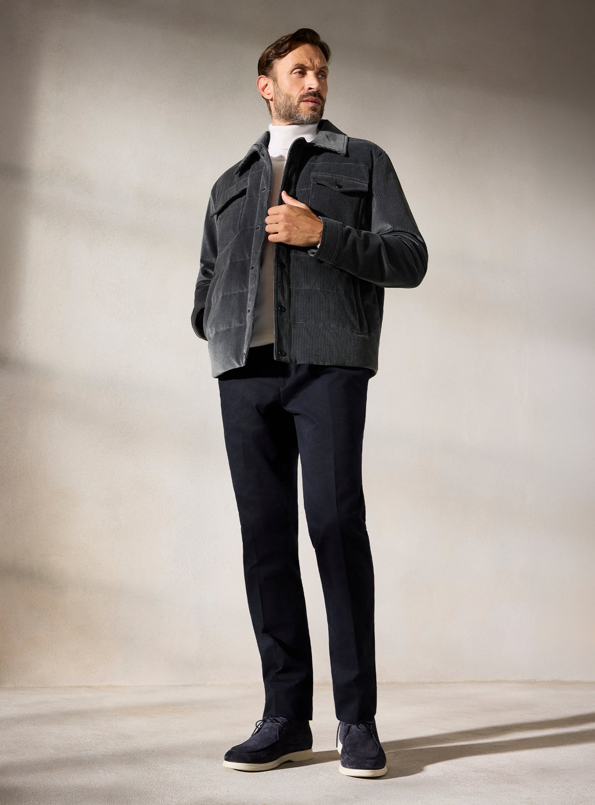 The Graphite Quilted Overshirt