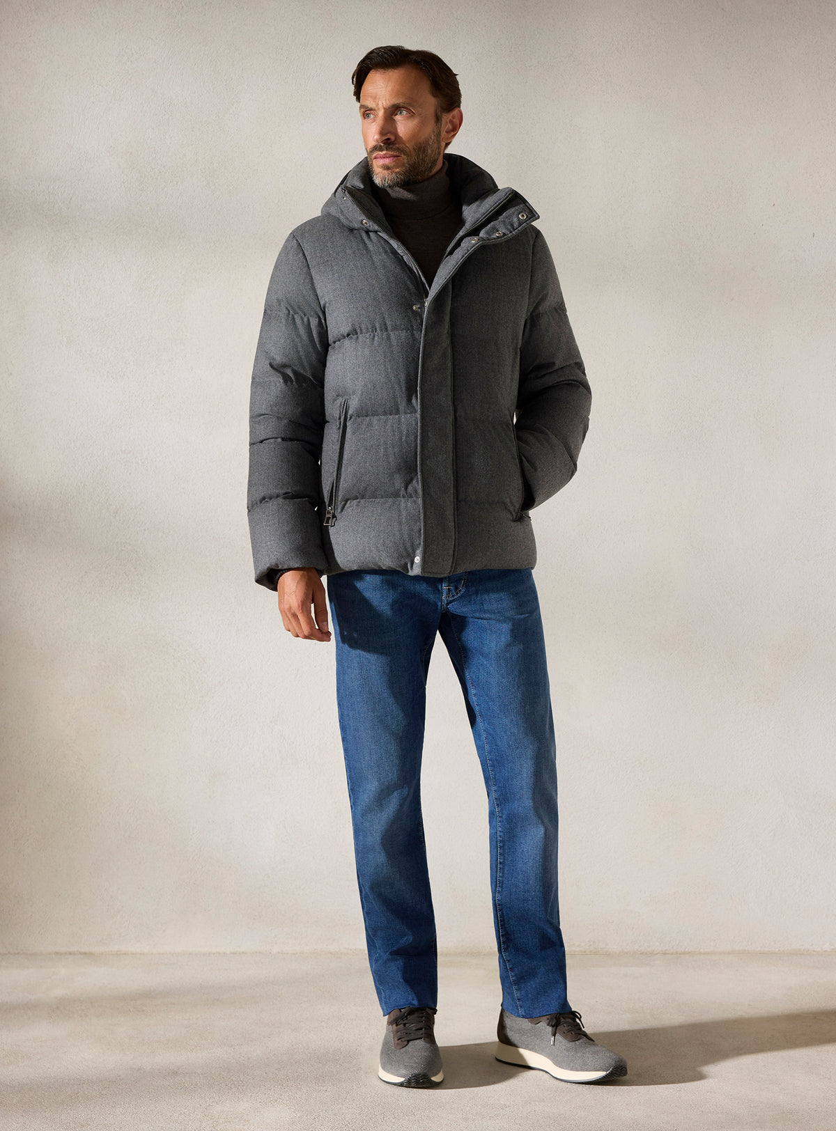 The Grey Hooded Jacket