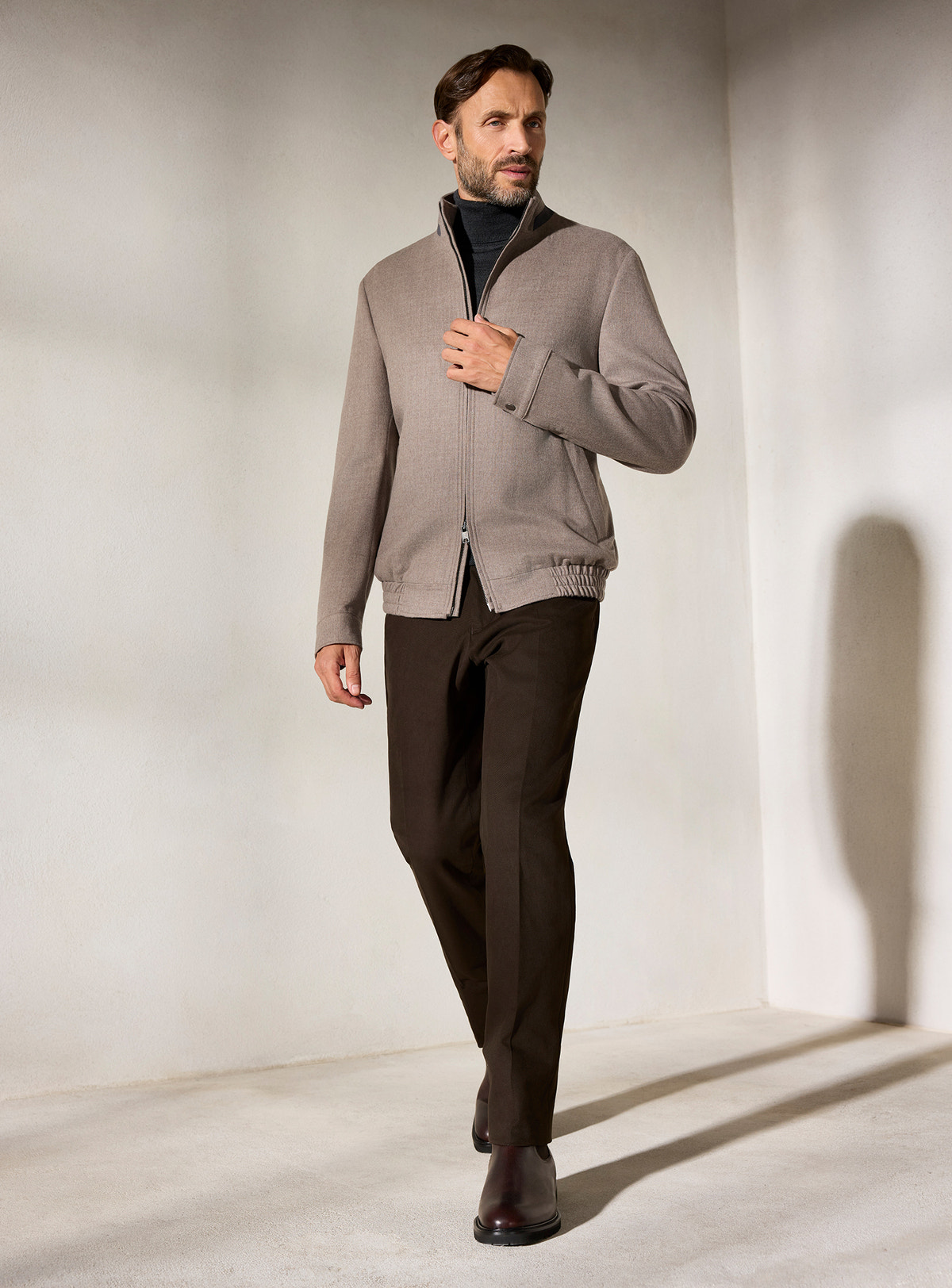 The Grey Mélange Blouson