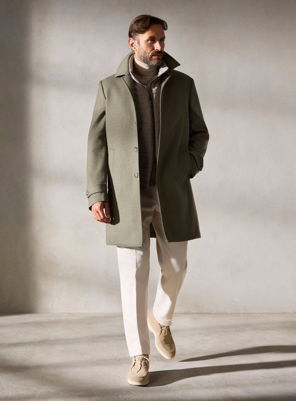 The Olive Car Coat