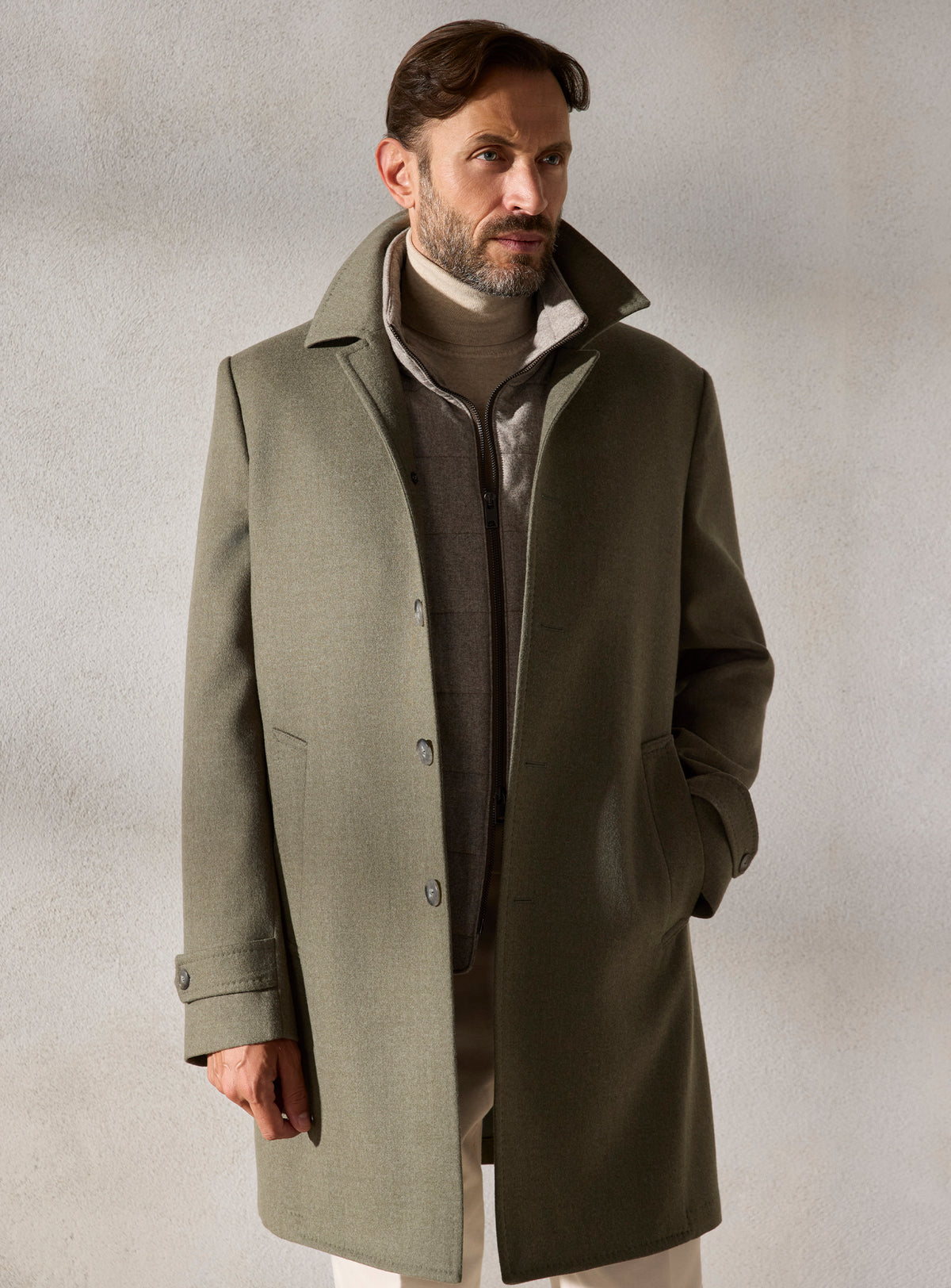 The Olive Car Coat