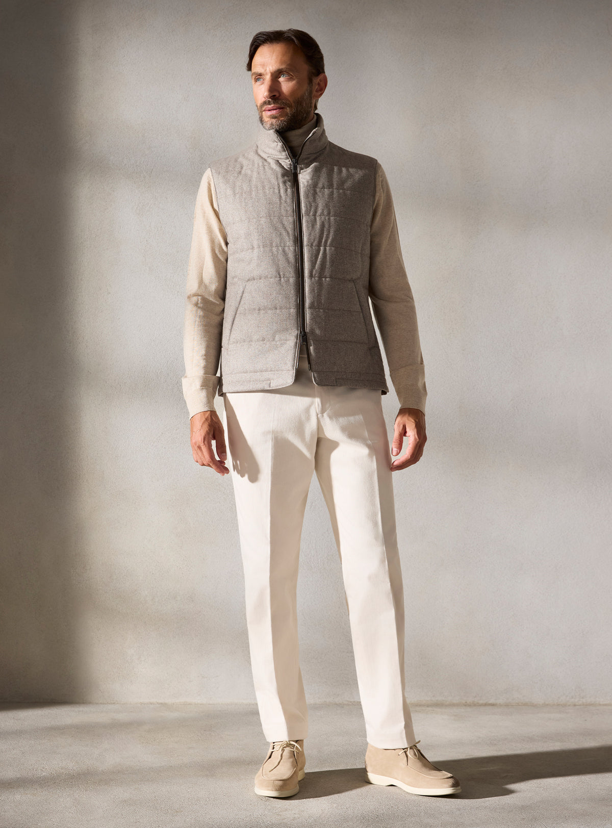 The Greige Quilted Gilet