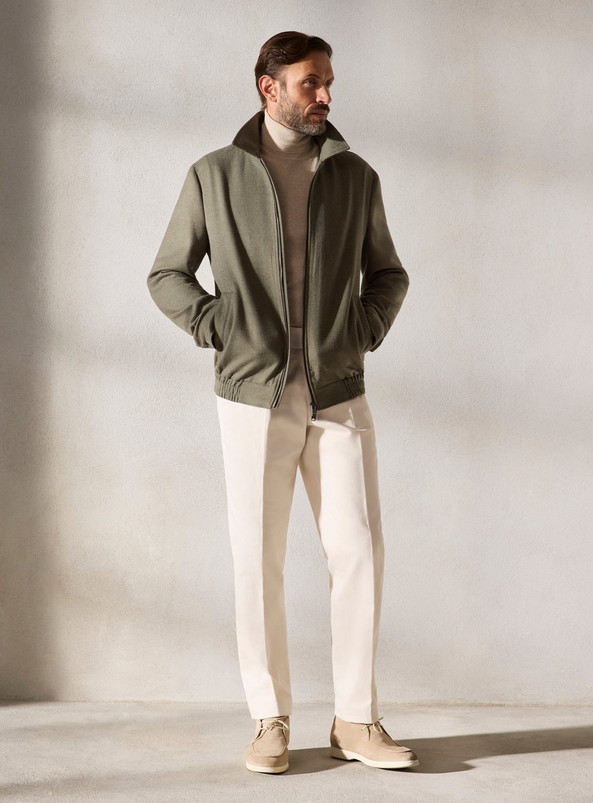 The Olive Zip Blouson