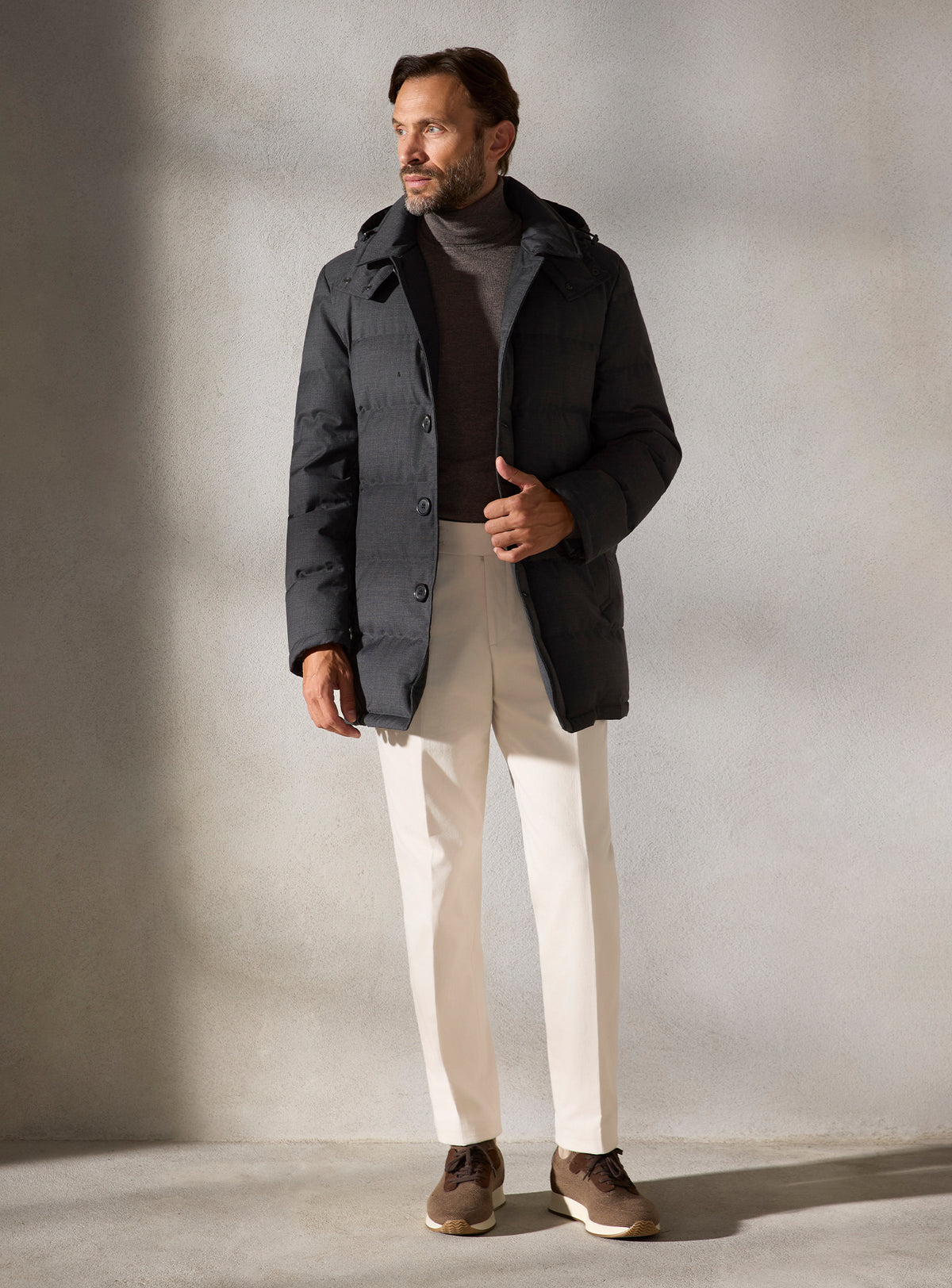 The Charcoal Quilted Parka