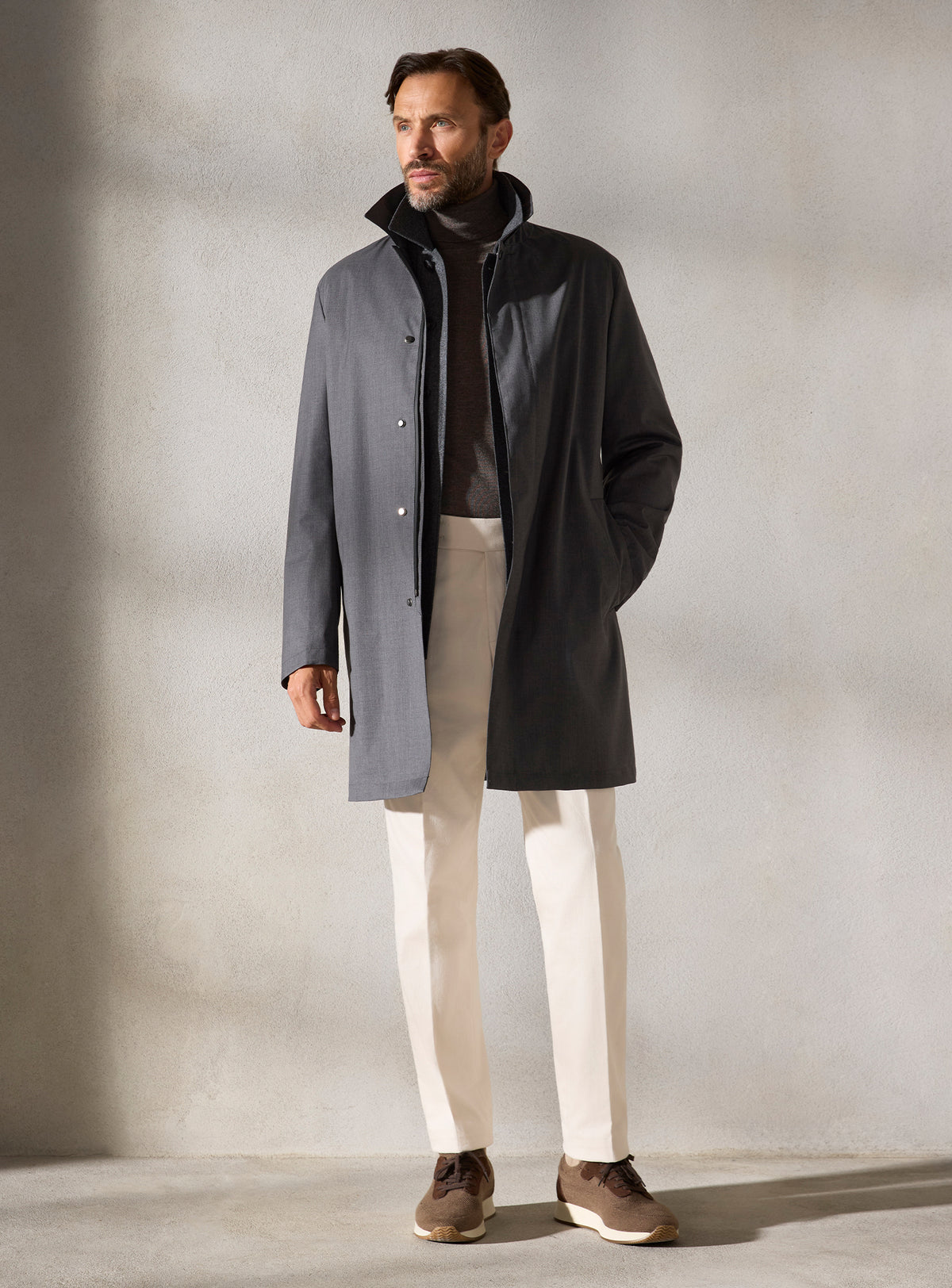 The Slate Car Coat