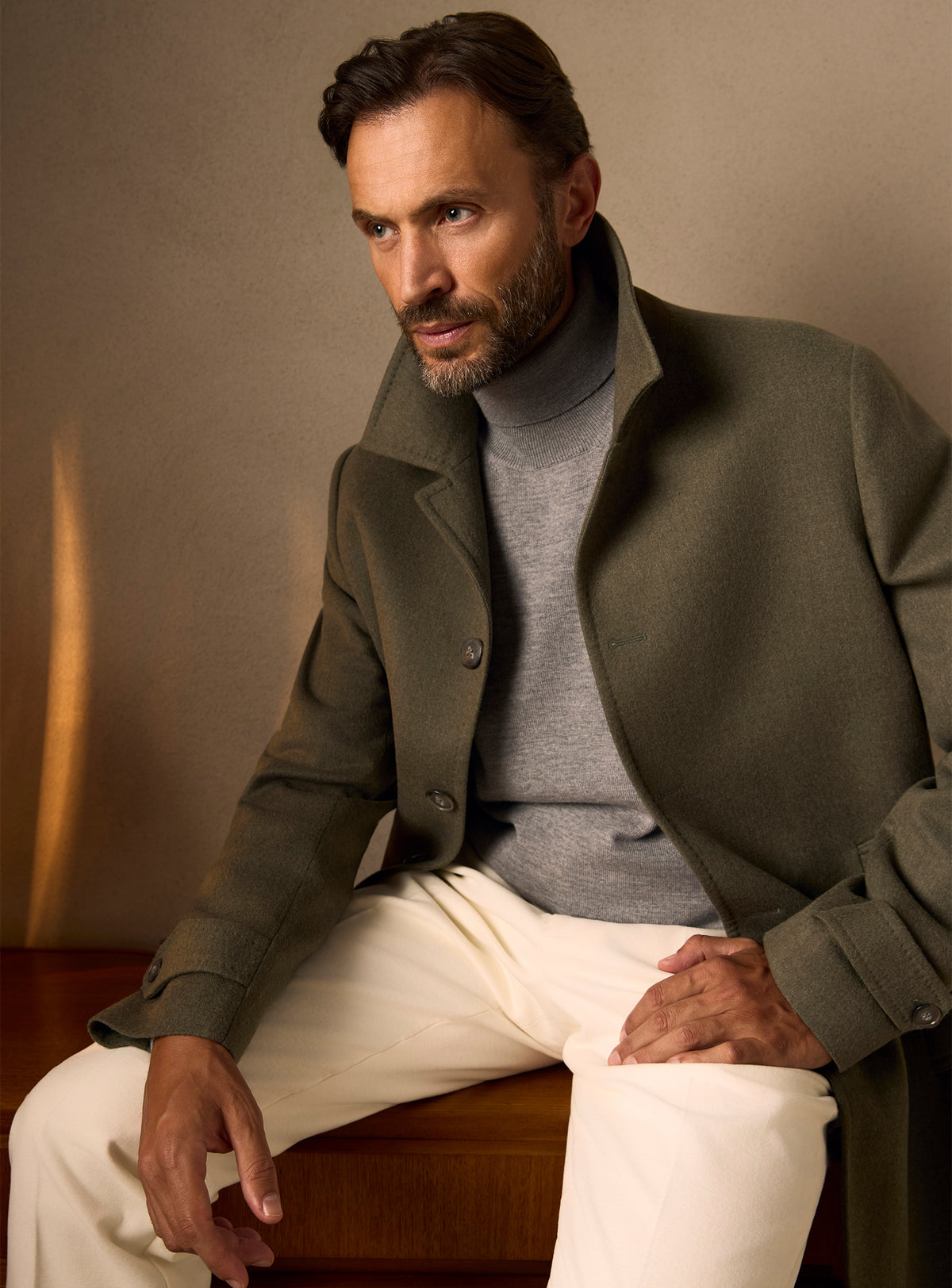 The Olive Car Coat