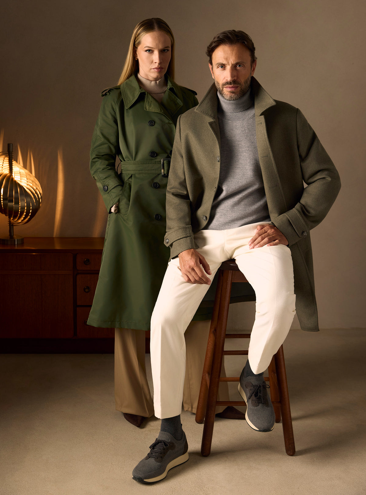 The Olive Car Coat