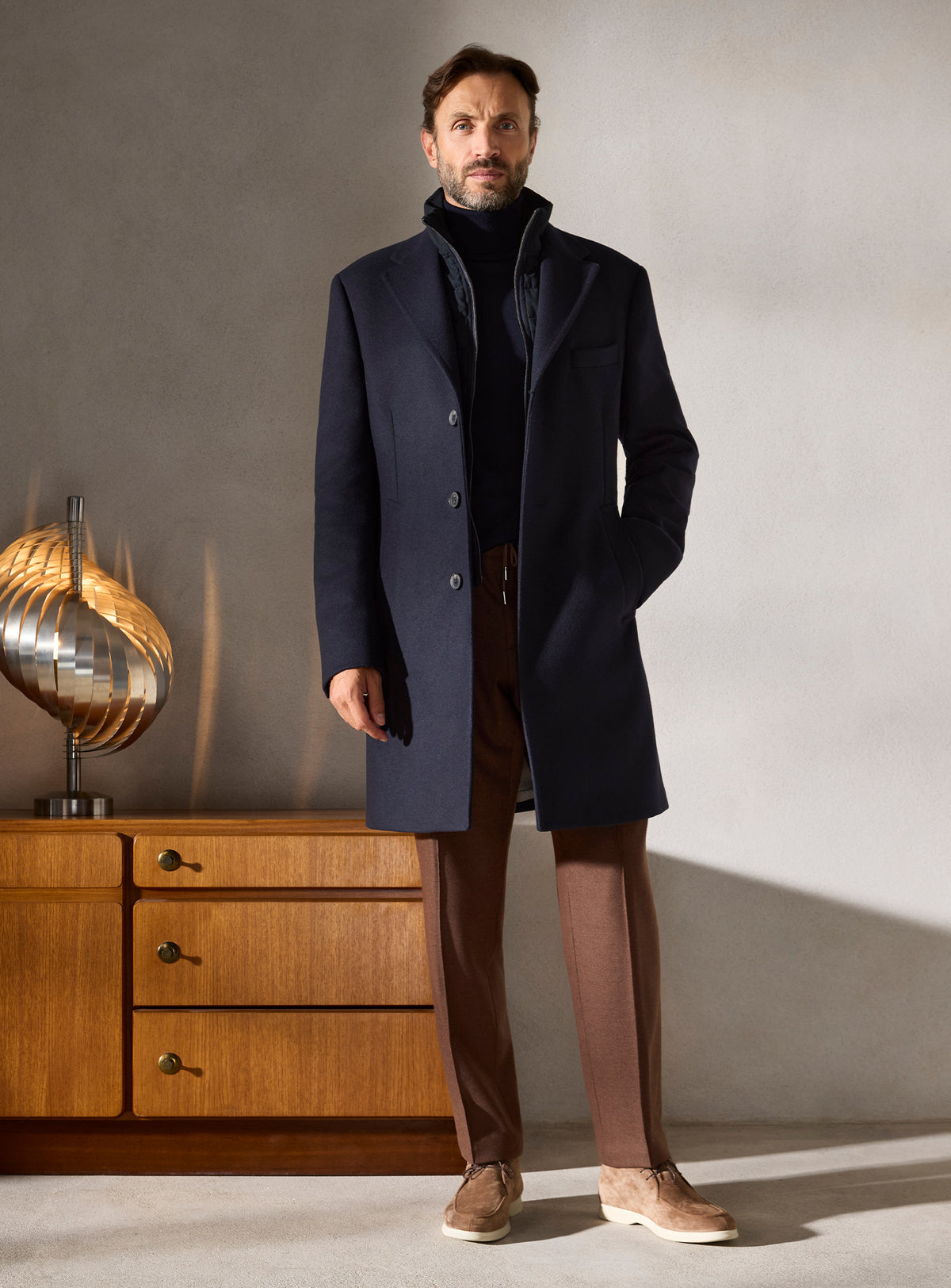 The Cobalt Collar Coat