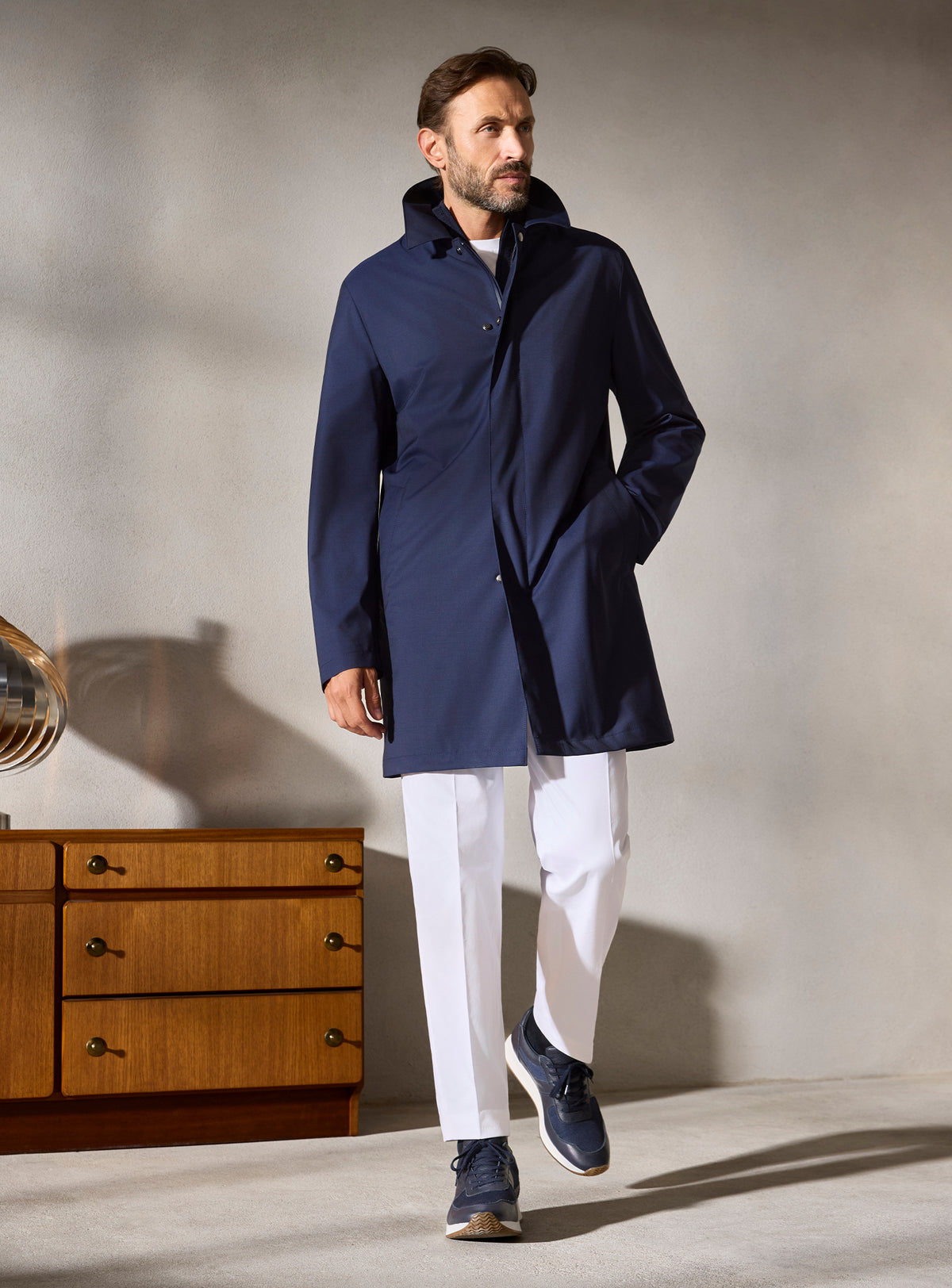The Navy Car Coat
