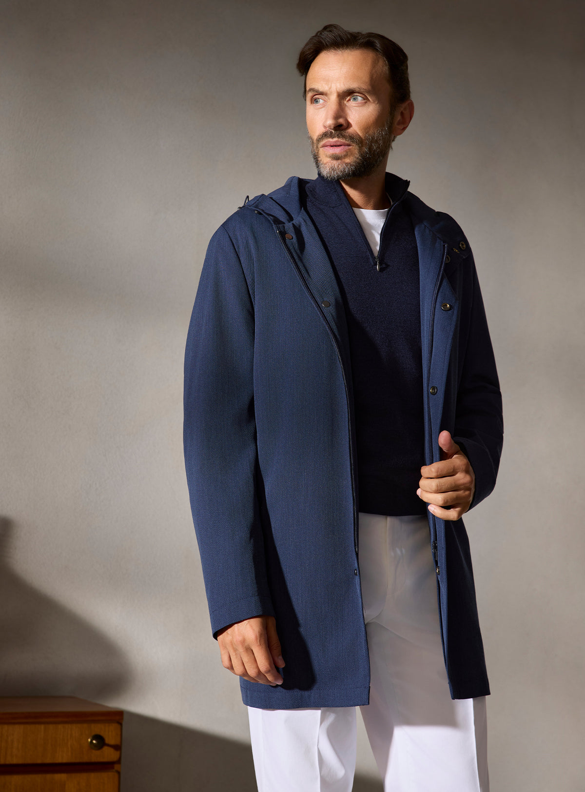 The Navy Car Coat