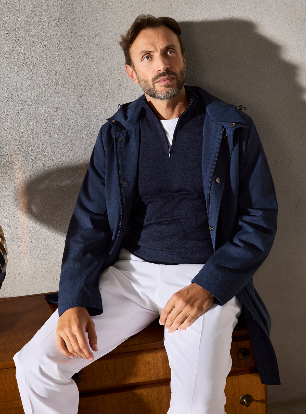 The Navy Car Coat