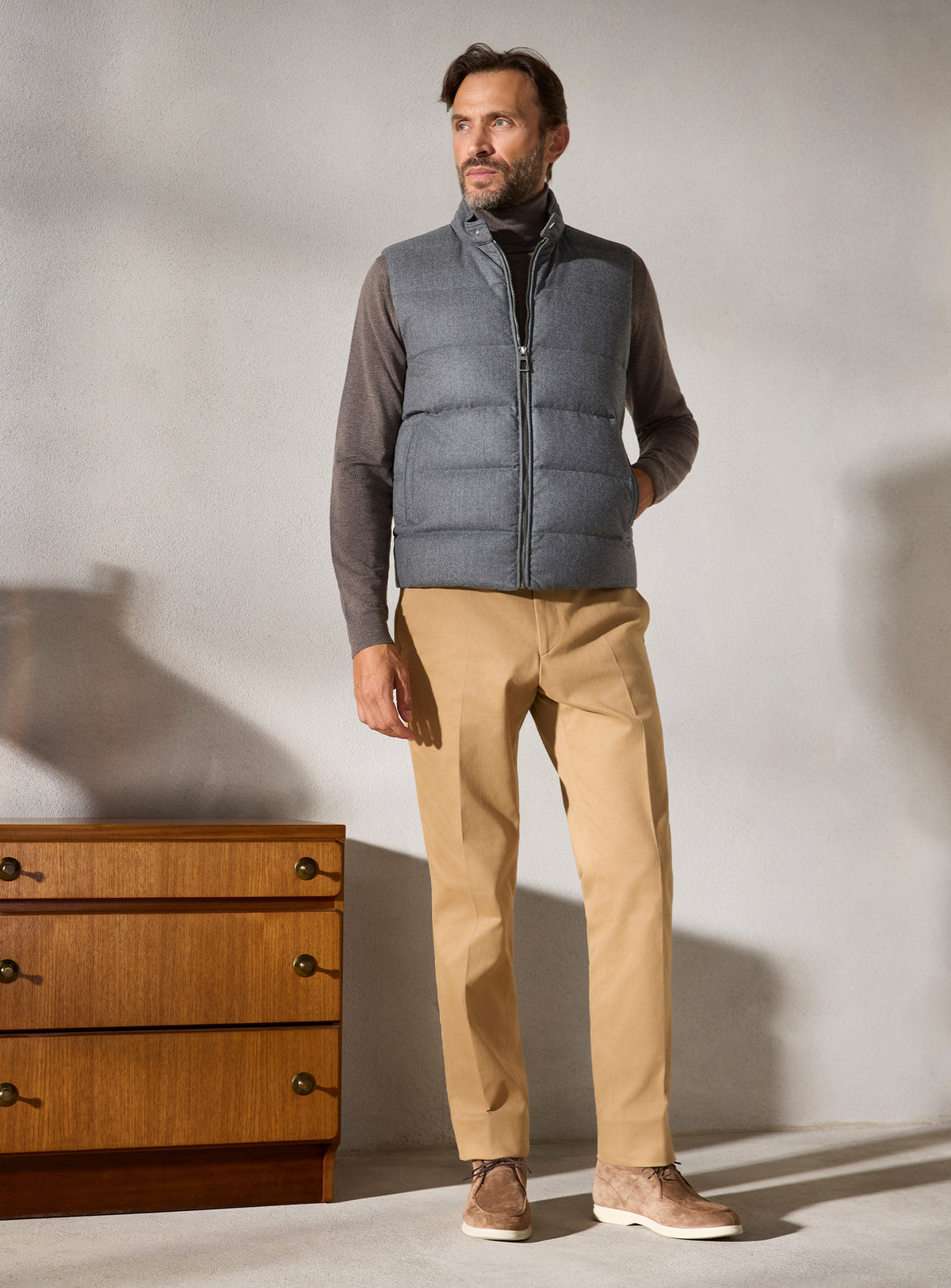 The Grey Quilted Gilet
